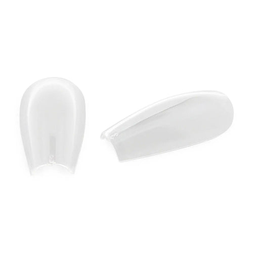 Full-Cover Pre-Pinched Ballerina - Klare Nageltips - 360 Tips