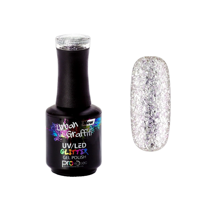 Artemis - UGGP-A0910 Urban Graffiti Silber Glitzer Gel Lack 15ml