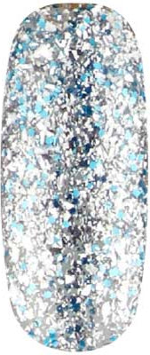Cinders Hausschuhe - UGGP-A0908 Urban Graffiti Silber und Blau Glitzerlack 15ml